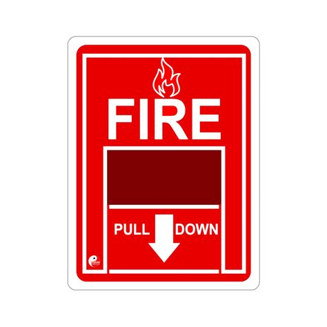 fire alarm stickers